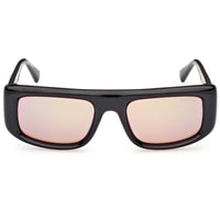 Guess Unisex Sunglasses - Shiny Black Injected Plastic Rectangular | GU00138 5301U ,