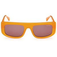 Guess Unisex Sunglasses - Orange Injected Plastic Rectangular Full Rim | GU00138 5344E ,