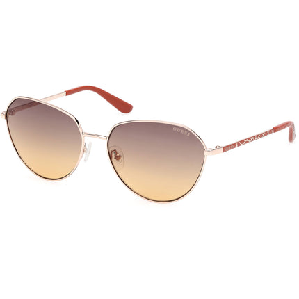 Guess Women's Sunglasses - Gold Metal Aviator Shape Full Rim Frame | GU00148 6032F ,