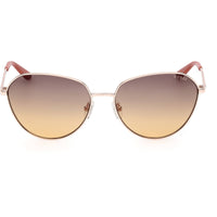 Guess Women's Sunglasses - Gold Metal Aviator Shape Full Rim Frame | GU00148 6032F ,