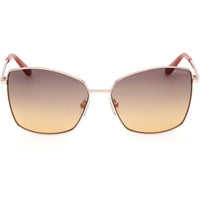 Guess Women's Sunglasses - Gold Metal Butterfly Shape Full Rim Frame | GU00149 5932F ,