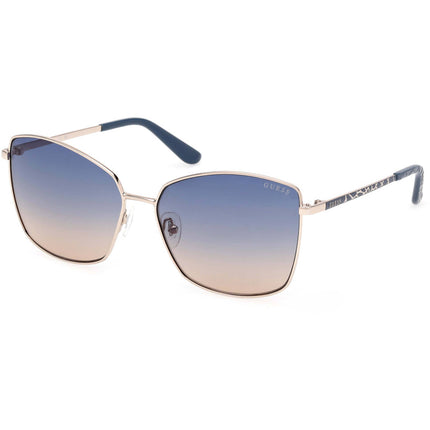 Guess Women's Sunglasses - Gold Metal Butterfly Shape Full Rim Frame | GU00149 5932W ,