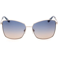 Guess Women's Sunglasses - Gold Metal Butterfly Shape Full Rim Frame | GU00149 5932W ,