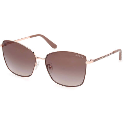 Guess Women's Sunglasses - Matte Beige Metal Butterfly Full Rim Frame | GU00149 5958F ,