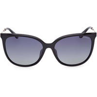 Guess Women's Sunglasses - Shiny Black Injected Plastic Cat Eye | GU00150 H 5901D ,