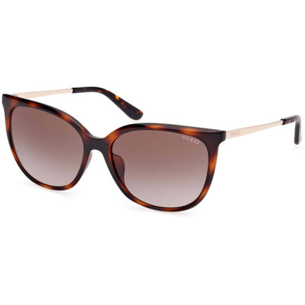 Guess Women's Sunglasses - Dark Havana Injected Plastic Cat Eye | GU00150 H 5952F ,
