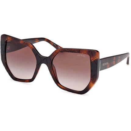 Guess Women's Sunglasses - Dark Havana Injected Plastic Butterfly | GU00153 5552F ,