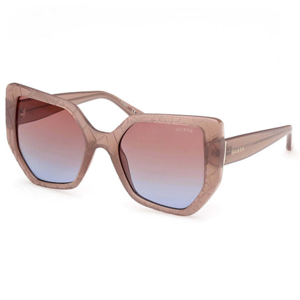 Guess Women's Sunglasses - Shiny Beige Injected Plastic Butterfly | GU00153 5557F ,