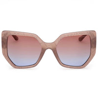 Guess Women's Sunglasses - Shiny Beige Injected Plastic Butterfly | GU00153 5557F ,