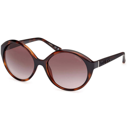 Guess Women's Sunglasses - Dark Havana Acetate Round Full Rim Frame | GU00155 5752F ,
