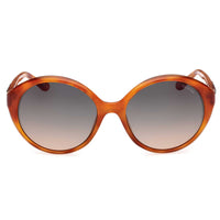 Guess Women's Sunglasses - Blonde Havana Acetate Round Full Rim Frame | GU00155 5753P ,