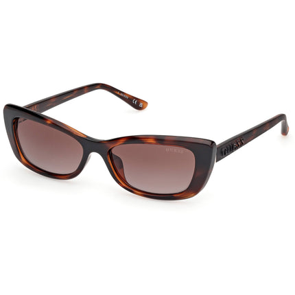 Guess Women's Sunglasses - Dark Havana Injected Plastic Cat Eye | GU00156 H 5552F ,