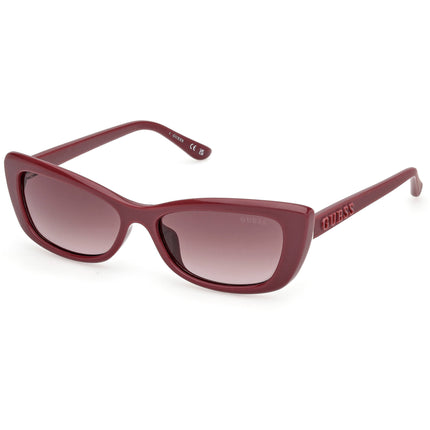 Guess Women's Sunglasses - Shiny Bordeaux Injected Plastic Cat Eye | GU00156 H 5569F ,