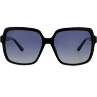 Guess Women's Sunglasses - Shiny Black Acetate Square Full Rim Frame | GU00157 5701D ,
