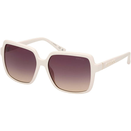Guess Women's Sunglasses - White Acetate Square Shape Full Rim Frame | GU00157 5721B ,