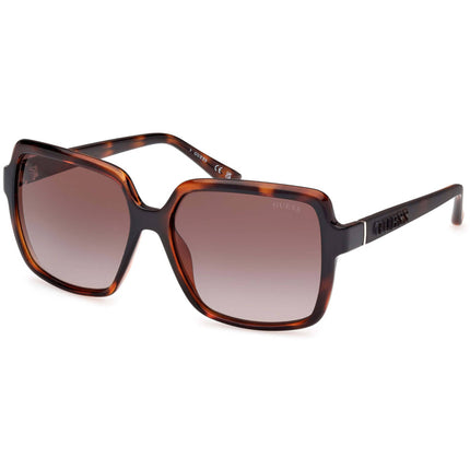 Guess Women's Sunglasses - Dark Havana Acetate Square Full Rim Frame | GU00157 5752F ,