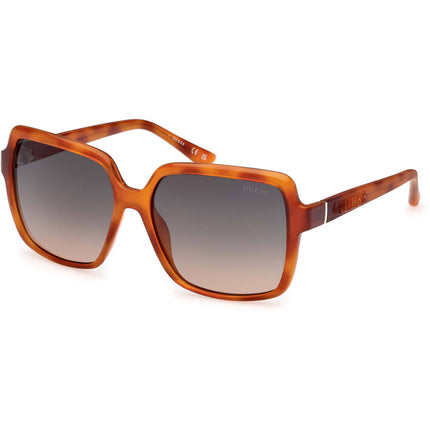 Guess Women's Sunglasses - Blonde Havana Acetate Square Full Rim Frame | GU00157 5753P ,