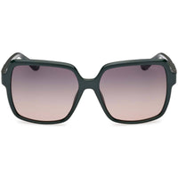 Guess Women's Sunglasses - Shiny Dark Green Acetate Square Shape Frame | GU00157 5796B ,