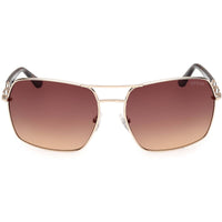 Guess Women's Sunglasses - Gold/Other Metal Square Full Rim Frame | GU00159 6333F ,