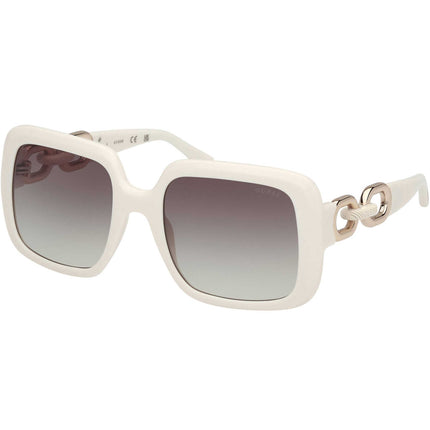 Guess Women's Sunglasses - White Acetate Square Shape Full Rim Frame | GU00161 5621P ,