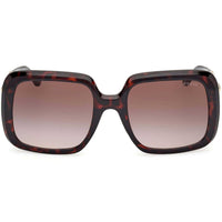 Guess Women's Sunglasses - Dark Havana Acetate Square Full Rim Frame | GU00161 5652F ,