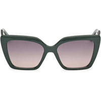 Guess Women's Sunglasses - Shiny Dark Green Acetate Butterfly Full Rim | GU00162 5596B ,
