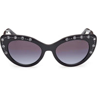 Guess Women's Sunglasses - Shiny Black Injected Plastic Butterfly | GU00163 5401B ,