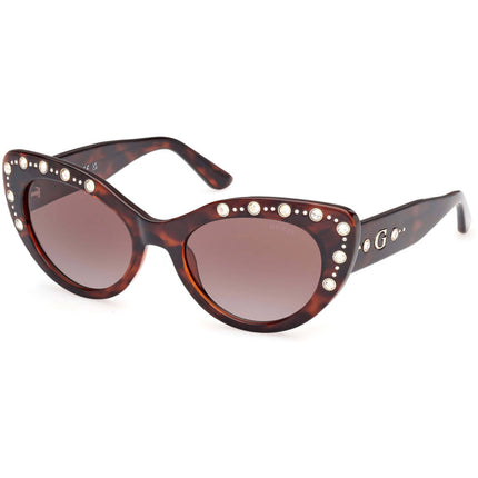 Guess Women's Sunglasses - Dark Havana Injected Plastic Butterfly | GU00163 5452F ,