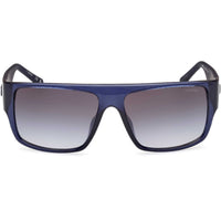Guess Men's Sunglasses - Shiny Blue Acetate Rectangular Full Rim Frame | GU00165 5990B ,