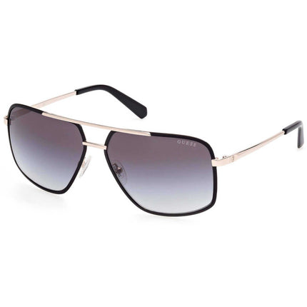 Guess Men's Sunglasses - Matte Black Metal Aviator Full Rim Frame | GU00167 6002B ,