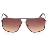 Guess Men's Sunglasses - Matte Gunmetal Metal Aviator Full Rim Frame | GU00167 6009F ,