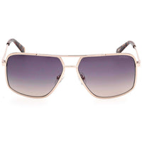 Guess Men's Sunglasses - Gold Metal Aviator Frame Gradient Blue Lens | GU00167 6032W ,