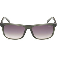 Guess Men's Sunglasses - Shiny Dark Green Acetate Rectangular Full Rim | GU00169 5896P ,