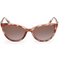 Guess Women's Sunglasses - Light Brown/Other Cat Eye Full Rim Frame | GU00189 5547F ,
