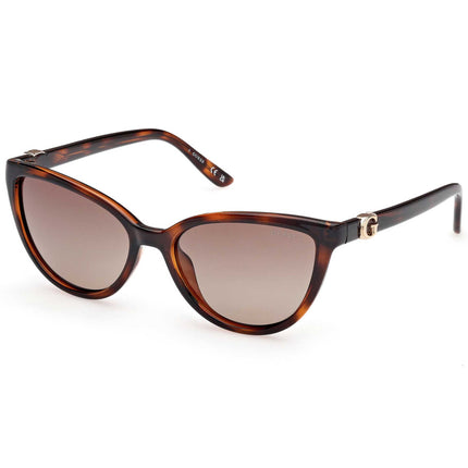 Guess Women's Sunglasses - Dark Havana Injected Plastic Cat Eye Frame | GU00189 5552H ,