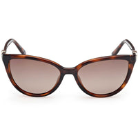 Guess Women's Sunglasses - Dark Havana Injected Plastic Cat Eye Frame | GU00189 5552H ,