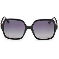 Guess Women's Sunglasses - Shiny Black Plastic Square Full Rim Frame | GU00190 5701D ,