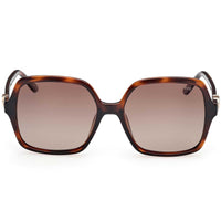 Guess Women's Sunglasses - Dark Havana Plastic Square Full Rim Frame | GU00190 5752H ,