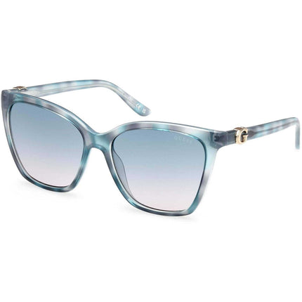 Guess Women's Sunglasses - Light Blue/Other Acetate Cat Eye Full Rim | GU00191 5686W ,