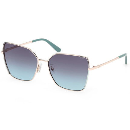 Guess Women's Sunglasses - Gold/Other Metal Butterfly Full Rim Frame | GU00192 5933W ,