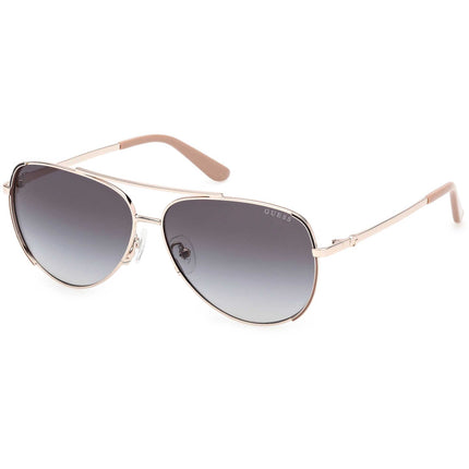 Guess Women's Sunglasses - Gold Metal Aviator Shape Full Rim Frame | GU00193 5832B ,