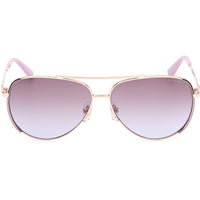 Guess Women's Sunglasses - Beige/Other Metal Aviator Full Rim Frame | GU00193 5859F ,