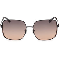 Guess Women's Sunglasses - Shiny Black Metal Square Full Rim Frame | GU00194 5801B ,