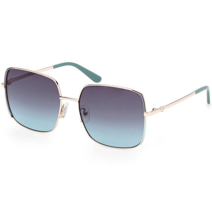 Guess Women's Sunglasses - Gold/Other Metal Square Full Rim Frame | GU00194 5833W ,
