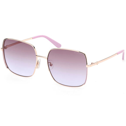 Guess Women's Sunglasses - Beige/Other Metal Square Full Rim Frame | GU00194 5859F ,