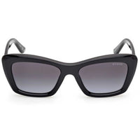 Guess Women's Sunglasses - Shiny Black Plastic Cat Eye Full Rim Frame | GU00195 5201B ,