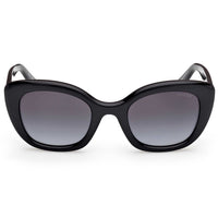 Guess Women's Sunglasses - Shiny Black Plastic Cat Eye Full Rim Frame | GU00196 5101B ,