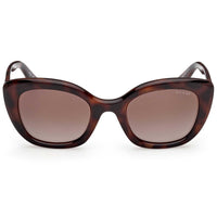 Guess Women's Sunglasses - Dark Havana Plastic Cat Eye Full Rim Frame | GU00196 5152F ,