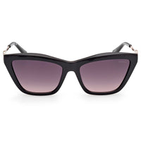 Guess Women's Sunglasses - Black/Other Plastic Cat Eye Full Rim Frame | GU00199 5605B ,