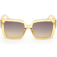 Guess Women's Sunglasses - Shiny Yellow Injected Plastic Butterfly | GU00200 5339B ,